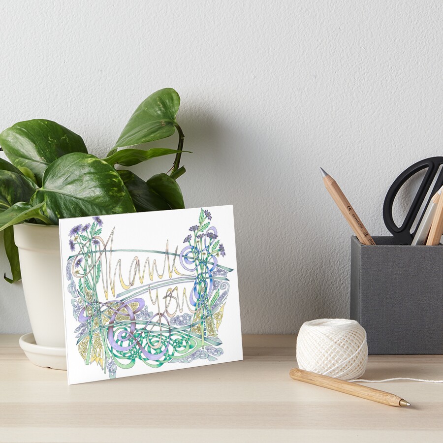 Thank You Art Board Print