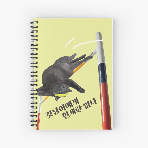 Aperçu de l'œuvre Chat sauteur à la perche amusant – No Limits GodCat Meme (version coréenne) créée et vendue par myDino-myLove.