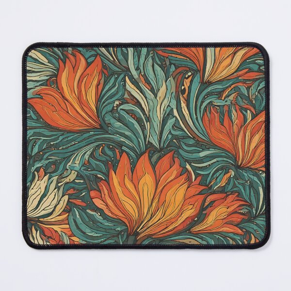 Item preview, Floral petals burst abstract pattern designed and sold by Designbes.