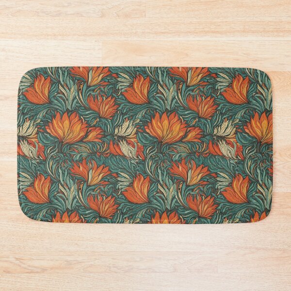 Item preview, Floral petals burst abstract pattern designed and sold by Designbes.