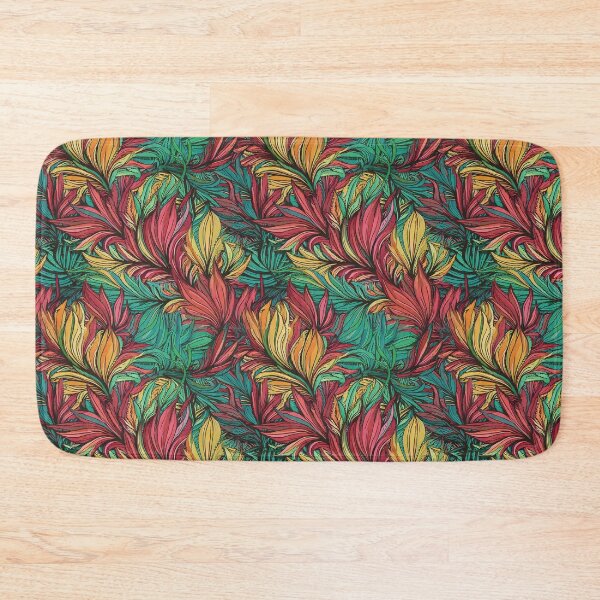 Item preview, Floral abstract burst pattern designed and sold by Designbes.