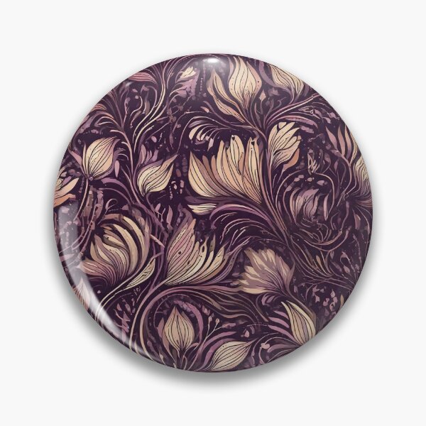 Item preview, Abstract florals curling stems pattern designed and sold by Designbes.