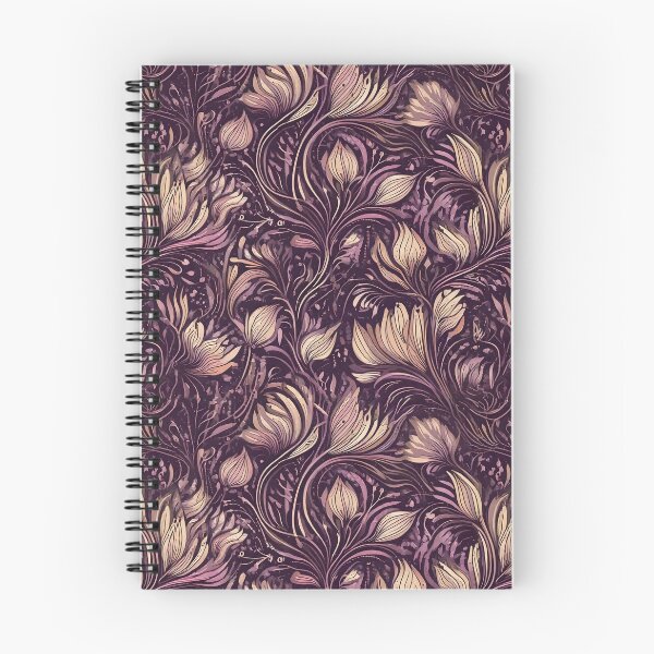Item preview, Abstract florals curling stems pattern designed and sold by Designbes.