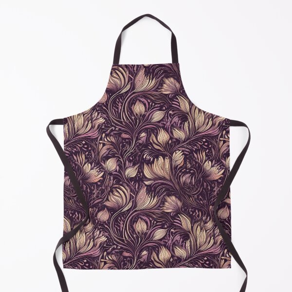 Item preview, Abstract florals curling stems pattern designed and sold by Designbes.