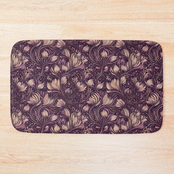 Item preview, Abstract florals curling stems pattern designed and sold by Designbes.