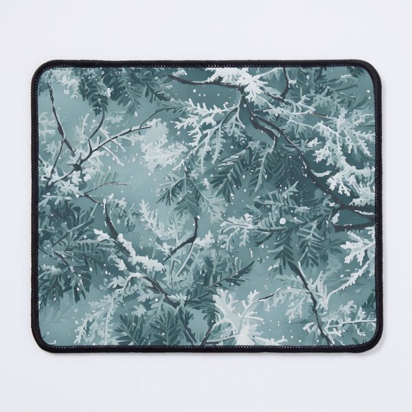 Item preview, winter snow dusted branches with icy textures designed and sold by Designbes.