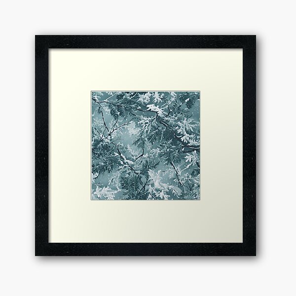 Item preview, winter snow dusted branches with icy textures designed and sold by Designbes.