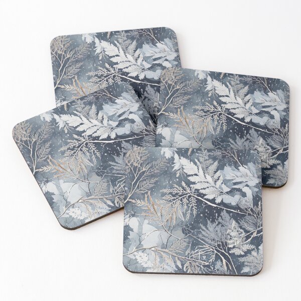 Item preview, Soft snow dusted branches with icy textures designed and sold by Designbes.