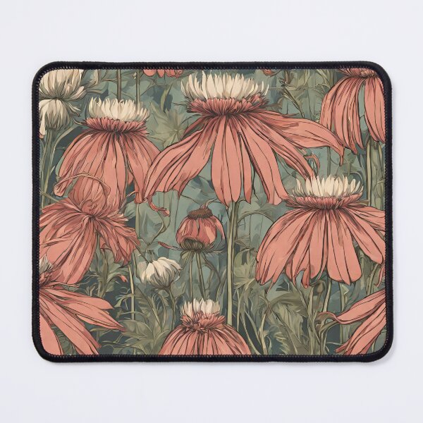 Item preview, Cone Flower Echinacea Field in an Ink Wash and Pen Style designed and sold by Happy Dog Doodles.