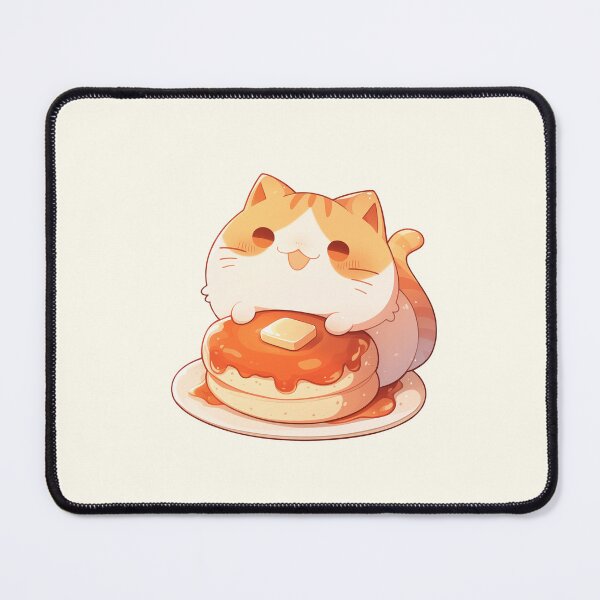 Item preview, Cute Orange Tabby Cat and Fluffy Pancake Sticker designed and sold by NikoNekoDesigns.