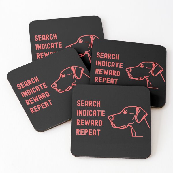 Item preview, Search Indicate Reward Repeat T-Shirt For Scentwork With A Dog designed and sold by EvocatiVerse.