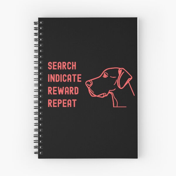 Item preview, Search Indicate Reward Repeat T-Shirt For Scentwork With A Dog designed and sold by EvocatiVerse.