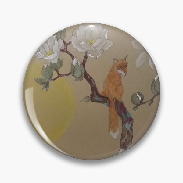 Item preview, Foxes and Magnolia Blossoms designed and sold by Mars4art.