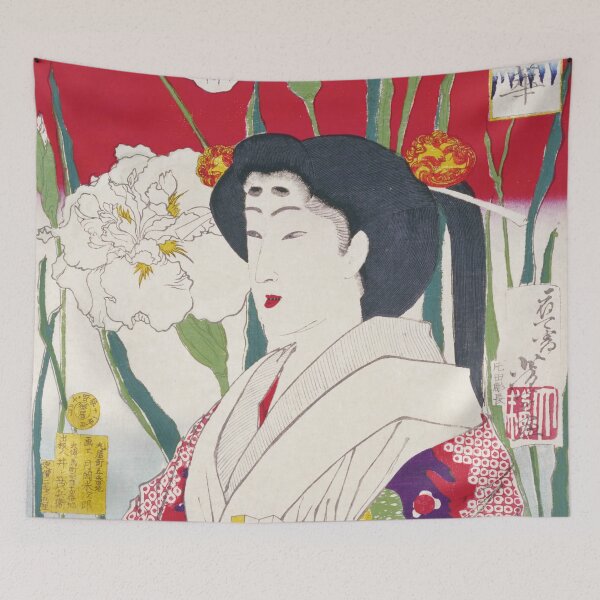 Item preview, Ukiyo-e: Yoshiye Tsukioka's "Seven Beauties of the Solar Flowers" Series designed and sold by store-wasabi.