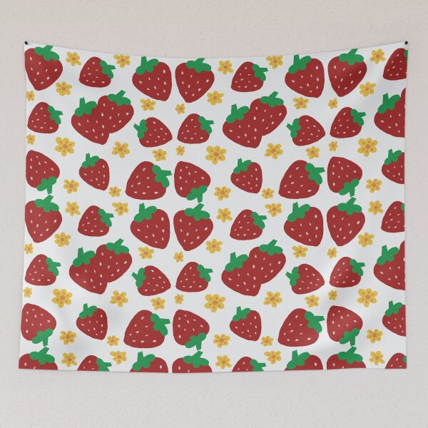 Item preview, Playful Strawberry Pattern | Hand-Drawn Digital Design designed and sold by StarbornDesign.