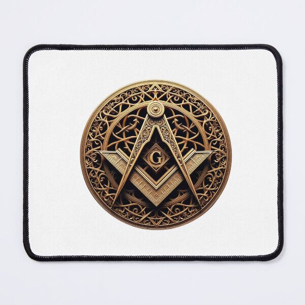 Item preview, Gold square and compass with "G" designed and sold by Trying to survive.
