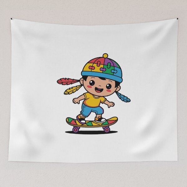Item preview, Skateboarding autism awareness  designed and sold by marfanna.