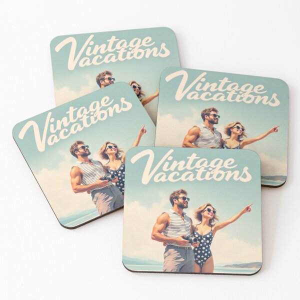 Aperçu de l'œuvre Cartes postales de vacances à la plage vintage 8 créée et vendue par SteadyRolling.