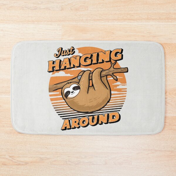 Item preview, Just Hanging Around – Cute Sloth Pun Design designed and sold by Jollys-ArtShop.