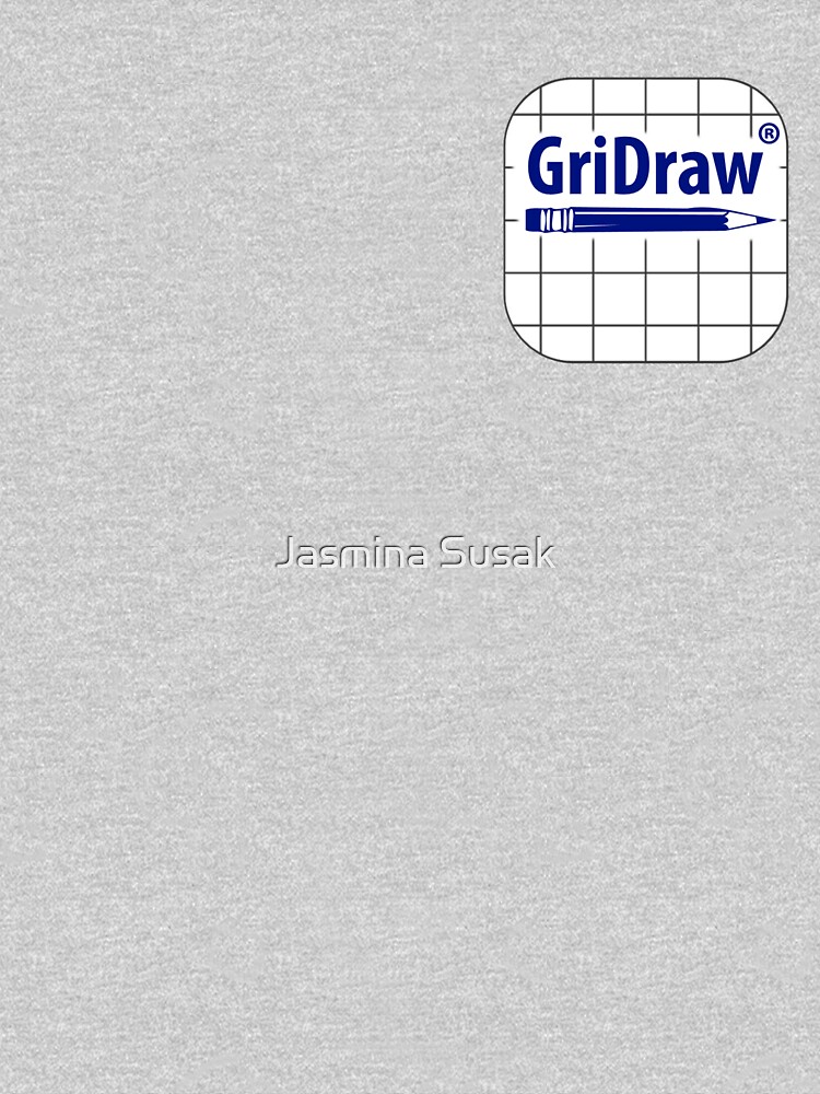 Thumbnail 3 of 3, Fitted T-Shirt, GriDraw designed and sold by JasminaSusak.