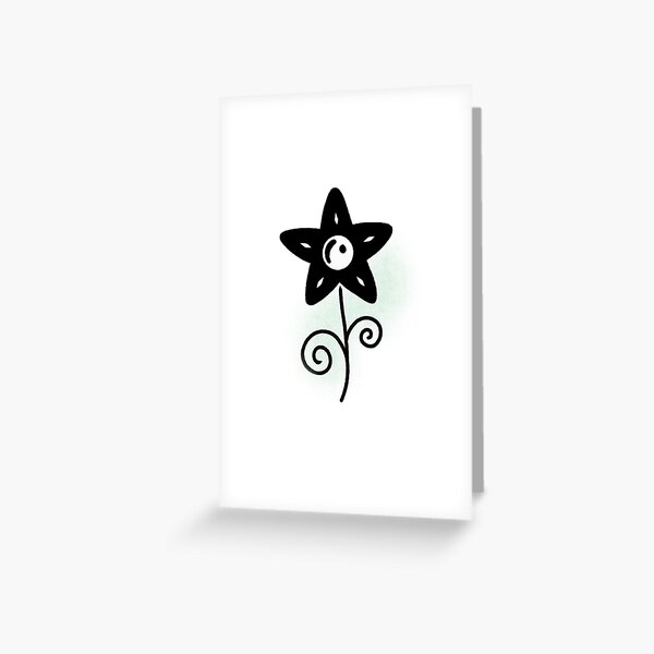Item preview, Imaginative line art star flower designed and sold by DigiFoii.