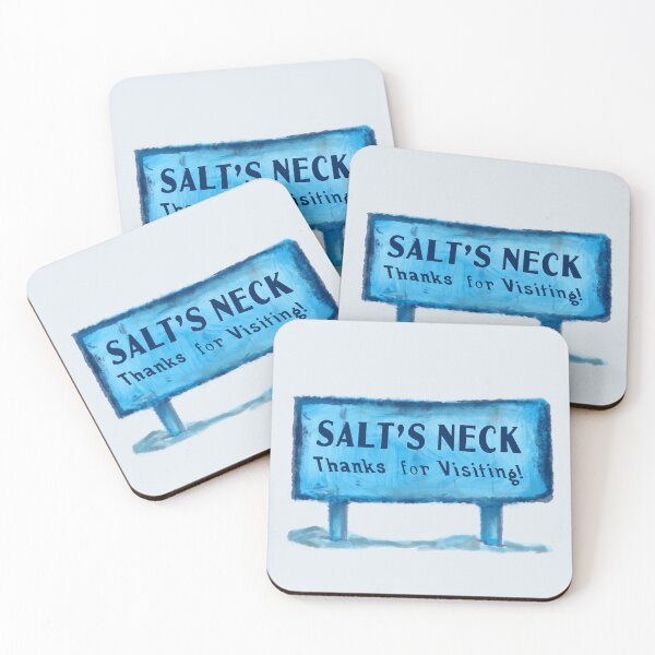 Item preview, Severance inspired - Salt’s Neck - Thanks for Visiting! Fictional tourism designed and sold by Chloë, Natalie, & Sam Buse.