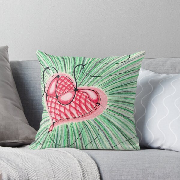 Item preview, heart design with green background designed and sold by IsaBELLA-HeART.