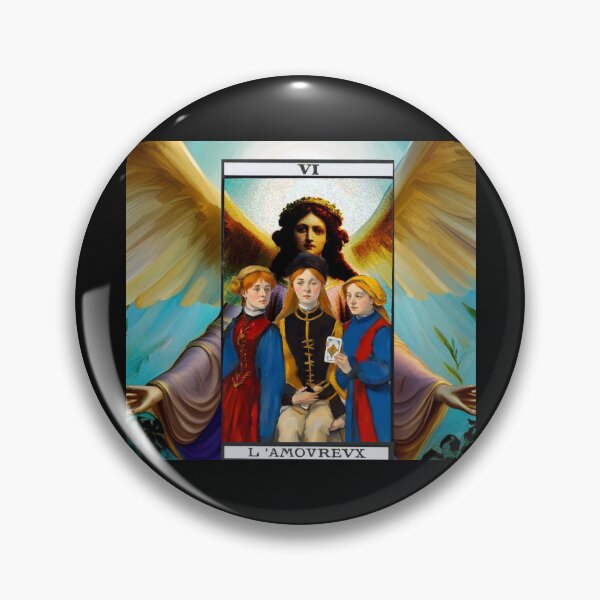 Item preview, The Tarot Deck: The Lovers L'Amoureux V2 designed and sold by Helios Be. Lavsh.