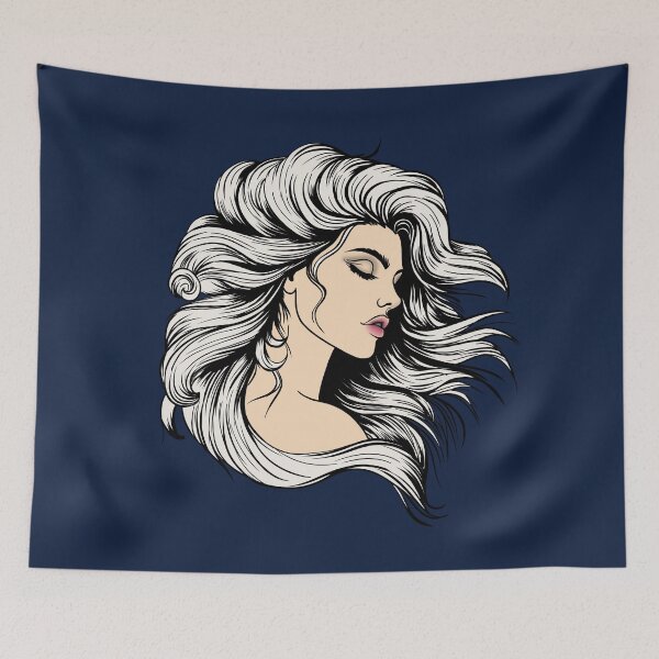 Item preview, Ethereal Grace - Navy Blue designed and sold by MaryAura.