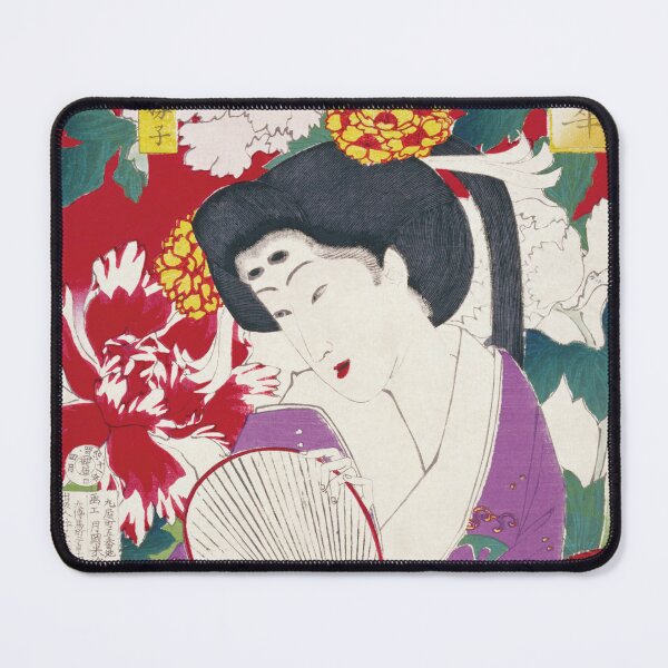 Item preview, "Ukiyo-e: 'Bijin Shichiyouka Series - Jūyon-i Takakura Toshiko' by Yoshitoshi Tsukioka" designed and sold by store-wasabi.
