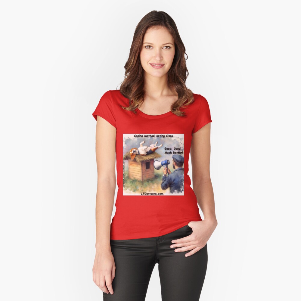 Item preview, Fitted Scoop T-Shirt designed and sold by ltcartoons.