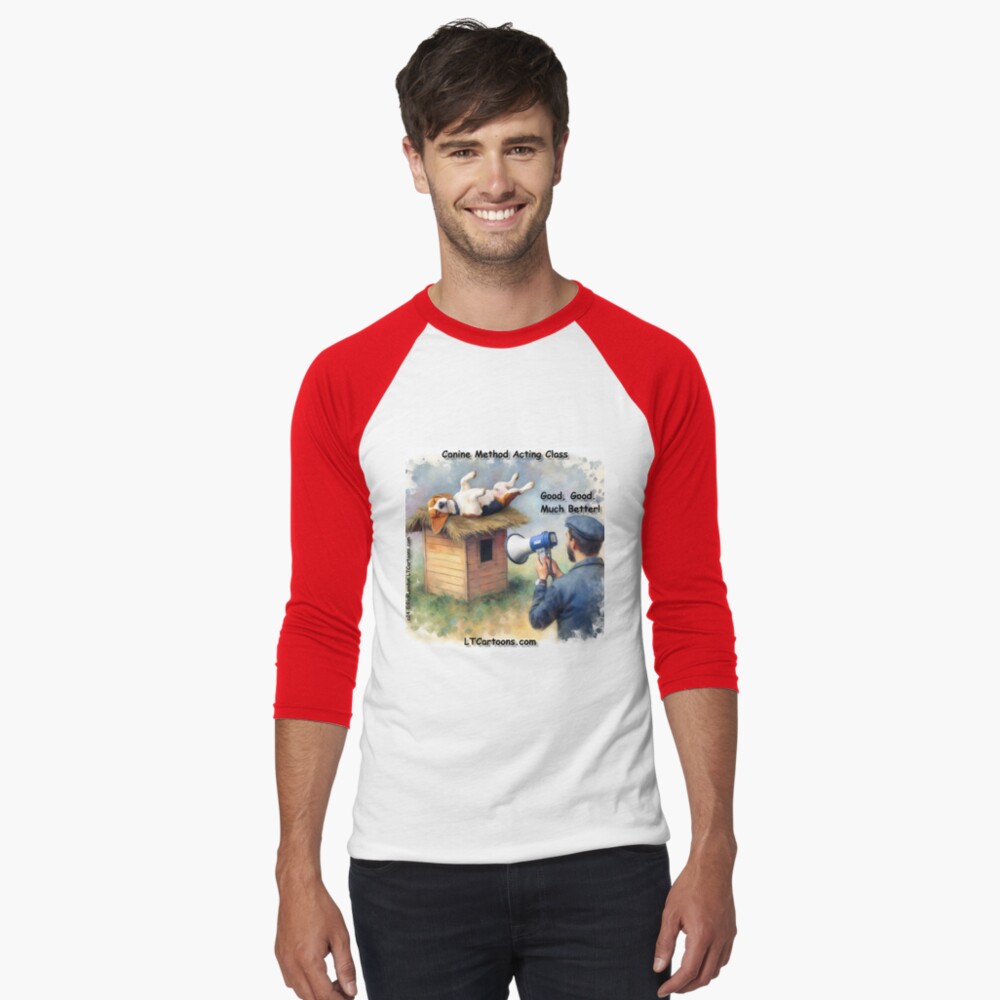 Item preview, Baseball ¾ Sleeve T-Shirt designed and sold by ltcartoons.