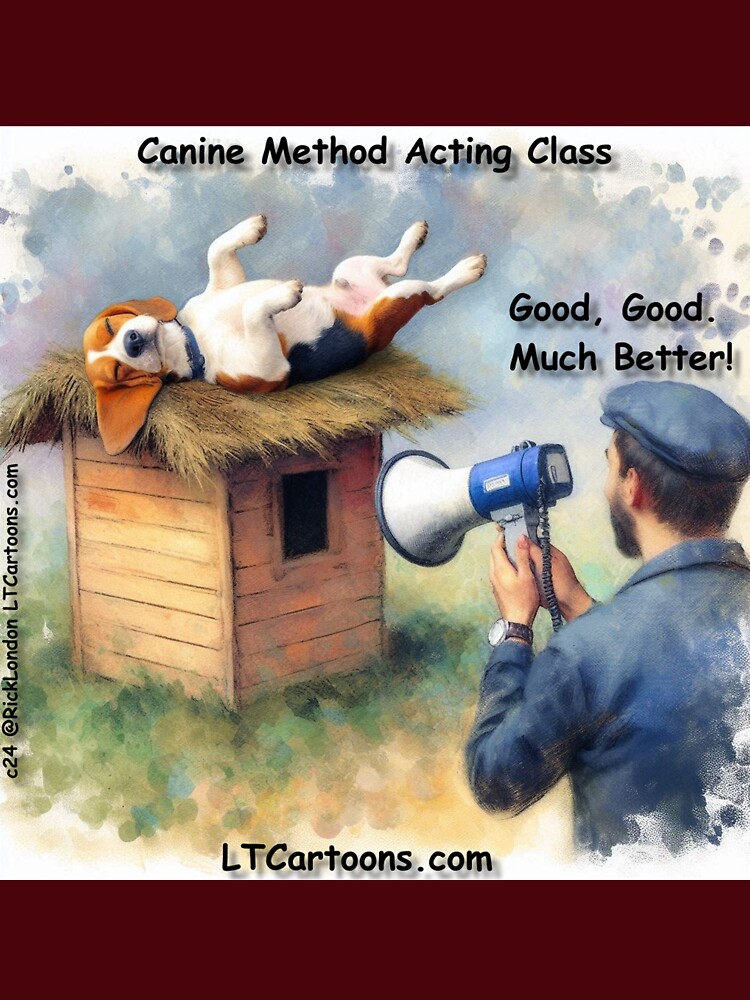 Thumbnail 7 of 7, Essential T-Shirt, Canine Method Acting Class For The Silver Screen designed and sold by ltcartoons.