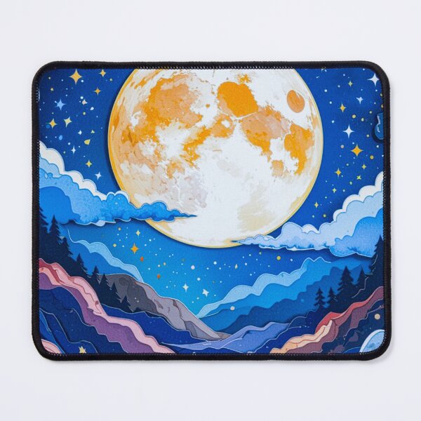 Item preview, Full Moon in vibrant colors designed and sold by Miss Void.