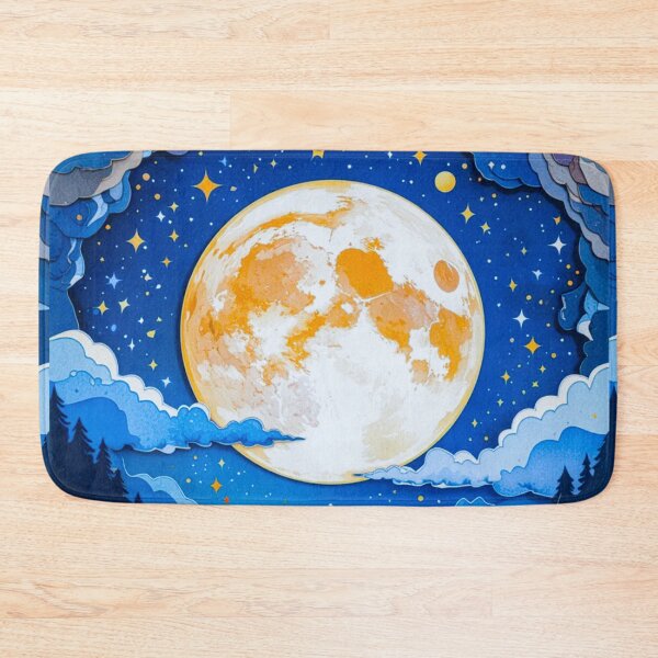 Item preview, Full Moon in vibrant colors designed and sold by Miss Void.