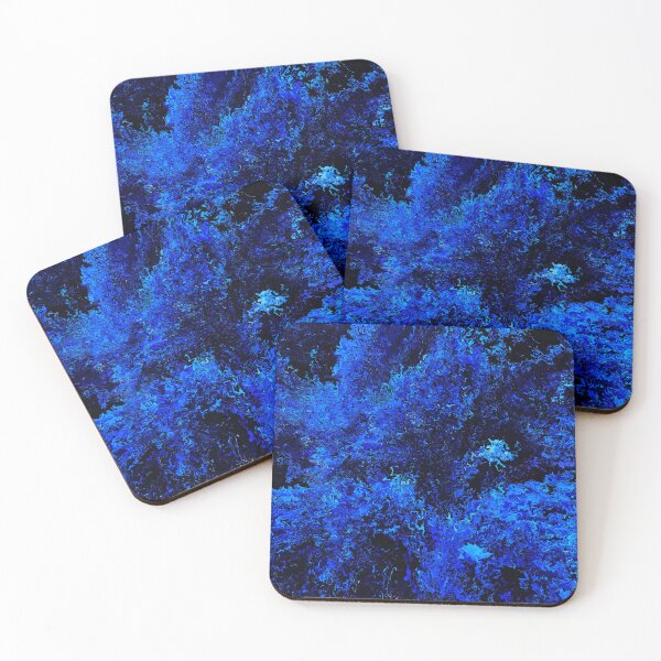 Item preview, Cosmic Blue Energy - Blue Abstract Art designed and sold by Fantacaroo Designs.
