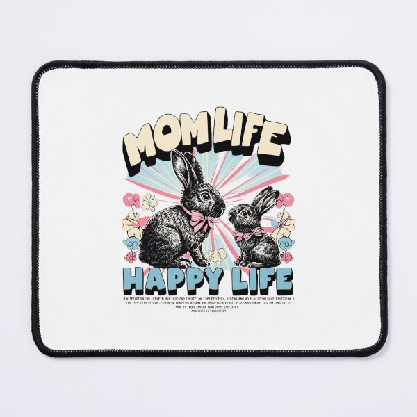 Item preview, "Mom Life, Happy Life" – Fun & Heartwarming Motherhood Lifestyle Design designed and sold by Colorful-Garden.