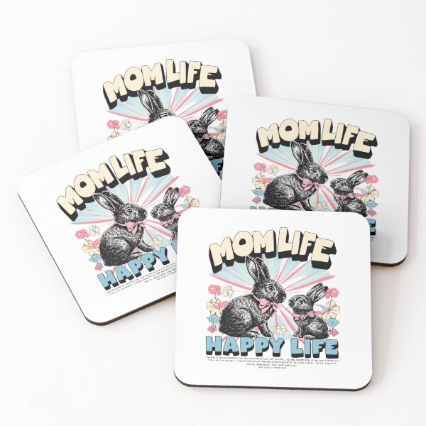 Item preview, "Mom Life, Happy Life" – Fun & Heartwarming Motherhood Lifestyle Design designed and sold by Colorful-Garden.