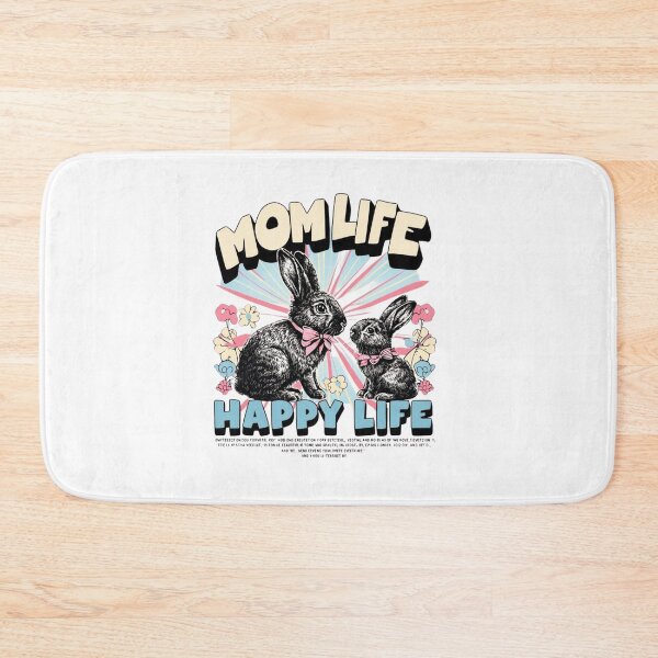 Item preview, "Mom Life, Happy Life" – Fun & Heartwarming Motherhood Lifestyle Design designed and sold by Colorful-Garden.