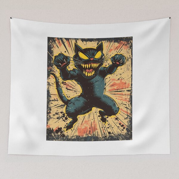 Item preview, MEOWZILLA – The Purrfect Monster designed and sold by NatureStyle555.