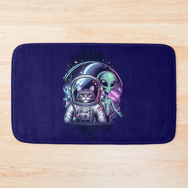 Item preview, Astronaut Cat and Alien Friend in Space designed and sold by Mahilis.
