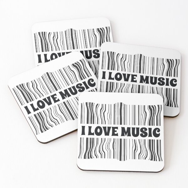 Item preview, I love Music Barcode  designed and sold by Marvelpic.