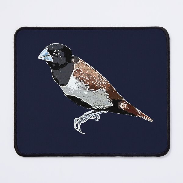 Item preview, Tricolored Munia White Alternate Design designed and sold by designsasstultd.
