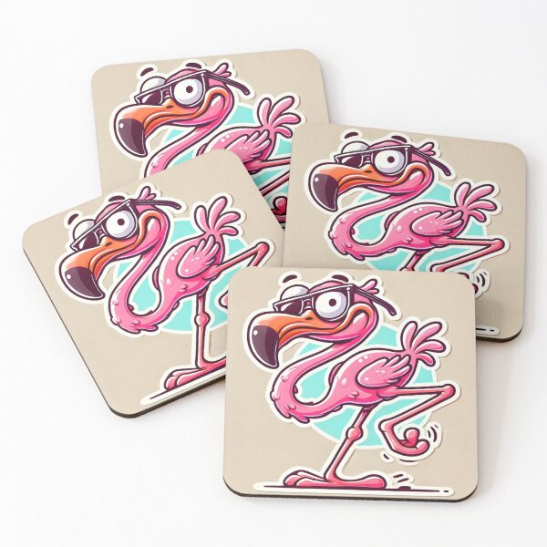 Item preview, Funny pink flamingo-A fun and playful illustration-SwagmingoThe coolest flamingo around designed and sold by La bottega del tempo.