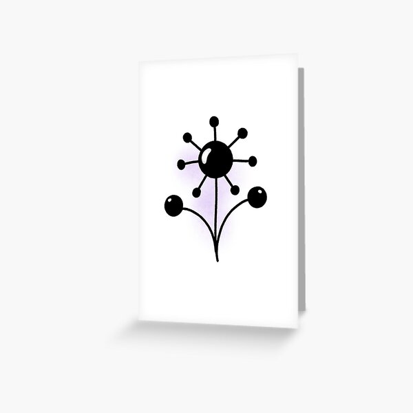 Item preview, Black line art unique flowers in imagination designed and sold by DigiFoii.