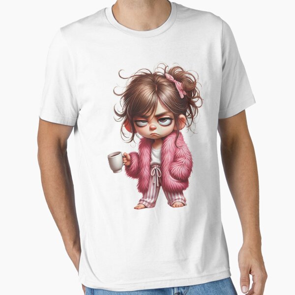 Early Morning Less Talk More Coffee Girl Essential T-Shirt