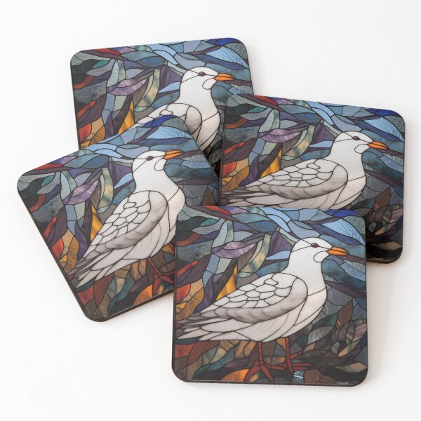 Item preview, Seagull in Stained Glass designed and sold by RedHandedOD.