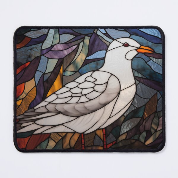 Item preview, Seagull in Stained Glass designed and sold by RedHandedOD.