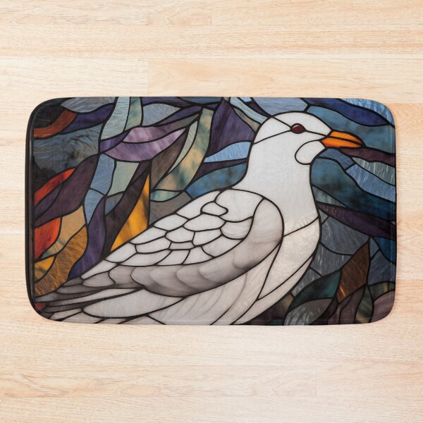 Item preview, Seagull in Stained Glass designed and sold by RedHandedOD.