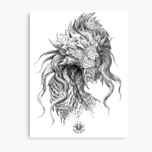 Dark Side Japanese Dragon portrait, Graphite Pencil art Tote Bag by  tanyartwork